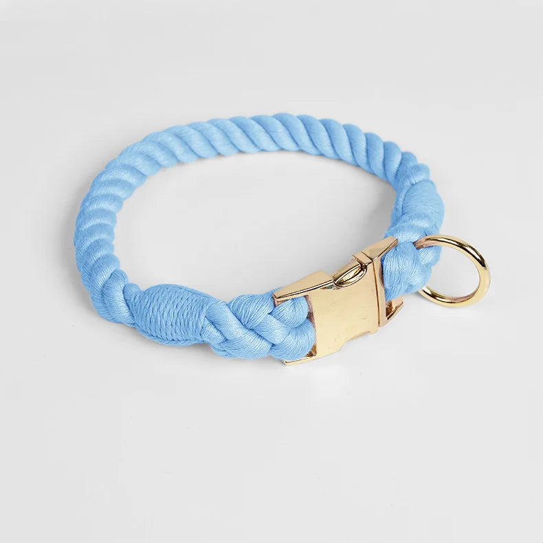 Large Medium Small Dog Products Personalized Pet Bow Tie Color Gradient Collar Metal Buckle Alloy D-Hook Polyester Cotton