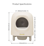 56L Petree Smart Cat Litter Box Automatic Cat Tray Pet Toilet APP Control Box Self-cleaning Pet Litter Box Cat Products