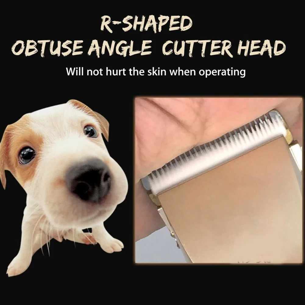 Pet Dog Hair Trimmer Animal Grooming Cut Electronic Pet Dog Hair Cutter Cat Hair Remover USB Rechargeable Pet Haircut Machine