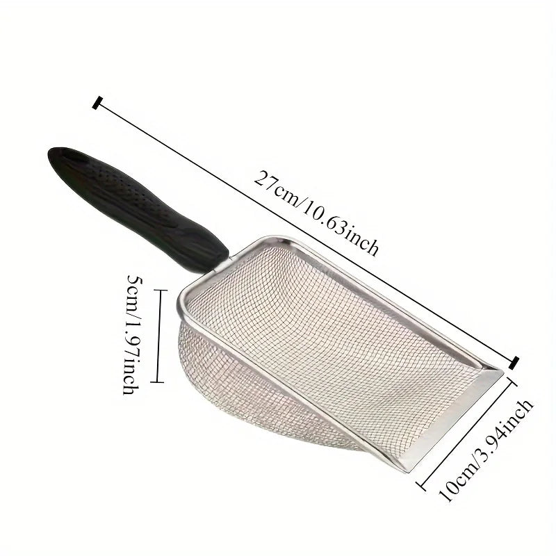 Stainless Steel Pet Litter Shovel Convenient Tool for Dogs and Cats Easy Clean Tool for Dog and Cat Pan