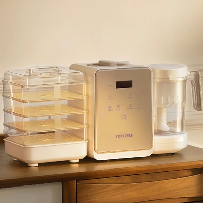 Multifunctional Household Small Electric Baby Food Processor Steaming and Cooking Machine Blender Complementary Food Machine