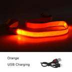 LED Dog Leash Light up Dog Leash USB Rechargeable Solid Nylon Webbing Glow Safety Standard Pet Leash for Dog Products