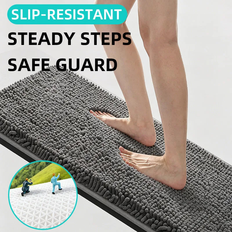 Microfiber Dog Door Mat for Indoor Outdoor Quick Dry Chenille Entryway Carpet Non-Slip Absorbent for Summer Winter Soft Pet Rug