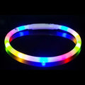 Adjustable LED Glowing Dog Collar Rechargeable Anti-Lost Night Light Harness Luminous Nylon Dog Supplies with Flashing Feature