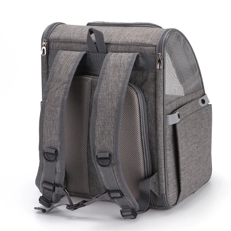 Cat Bag Pet Backpack Outdoor Portable Foldable Cat Backpack Breathable Travel Oxford Fabric Mesh Travel Collapsible Cat Products