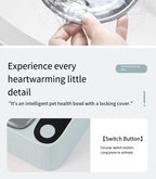 OEM ODM Wholesale Smart Automatic Cat Dog Bowl Sensor Activated Lid 304 Stainless Steel Elevated 350ml Waterproof Feeding Bowl