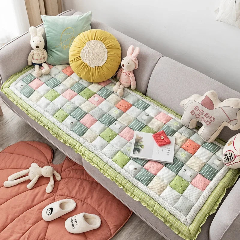 Ethnic Style Bohemian Decoration Stitching Cushion Home Cat Sofa Dog Cushion Bay Window Non-slip Mat Dog Sofa Covers
