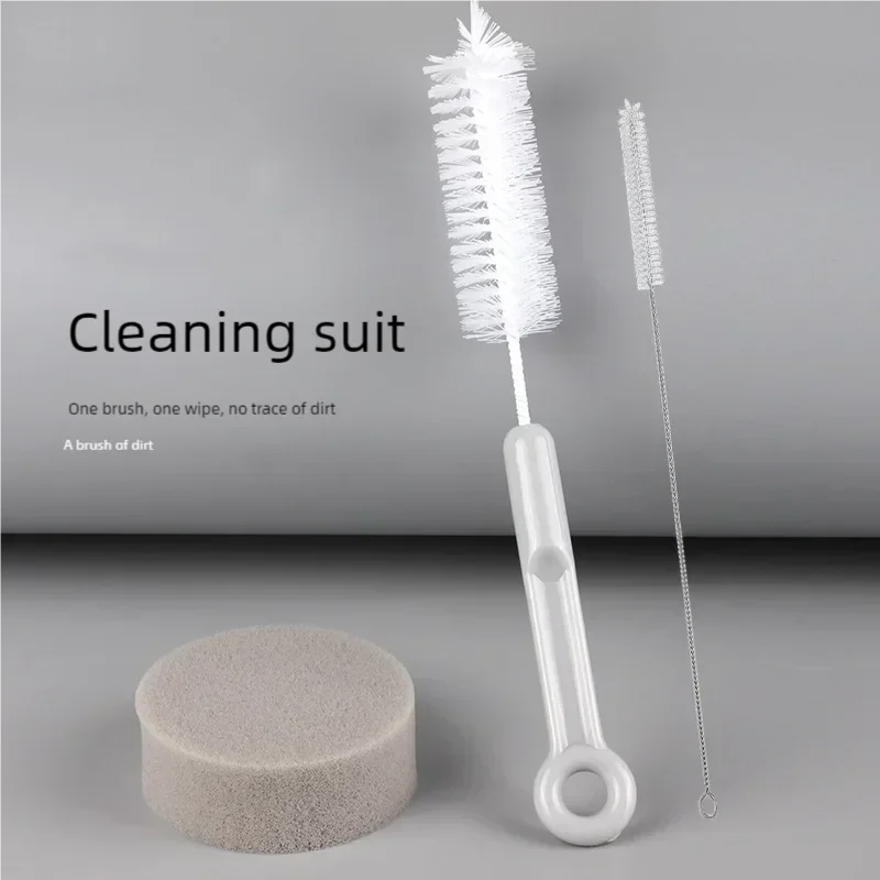 Portable 2 in 1 Cat Water Fountain Accessories Cleaning Brush Set with Pump Pipe & Nozzles for Easy Maintenance