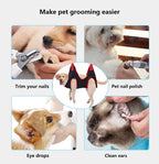 Pet Hammock Grooming Tools Cutting Nails Drying Hair 3D Air Mesh Cat Dog Pet Shop Accessories Pruning Set Comb Pet Nail Scissors