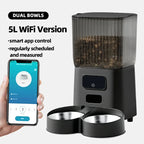OEM 5L Smart Cat Feeder With Camera 5G Tuya APP Control Automatic Dog Feeding Machine Automatic Pet Feeder