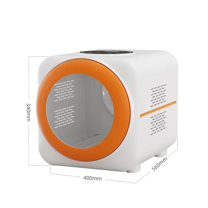 53L Large Capacity Pet Dryer Box Dogs Hair Blower Cat Grooming Tool with Smart Thermostat Golden Teddy Home Drying Machine