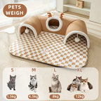 Multi-Level Cat Hide and Seek Tunnel Polyester Non-Skid Bottom Pet Play and Sleep Cat Nest Indoor Cat Kennel Durable Comfortable