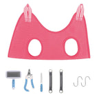 Cat Grooming Stainless Steel Nail Cutting Anti-Scratch Bite Fixed Bath Trimming Restraint Bag & Hammock Hanging Pet Supplies Set