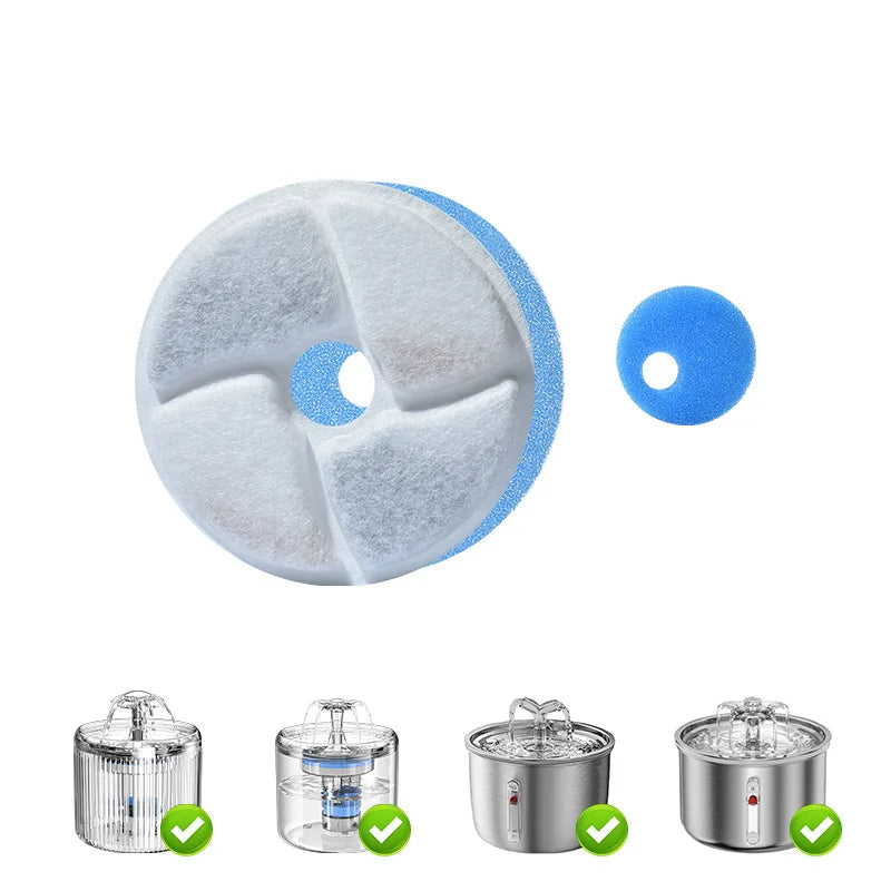 Wholesale Cat Water Fountain Replacement Filters Activated Circle Fountain Carbon Filter for Hot Sale Fountain Manufacturer