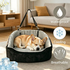 2026 New Custom Cooling Summer Dog Car Seat for Dogs OEM ODM Outdoor Travel Waterproof Dog Beds for Small Medium Dogs