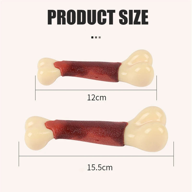 Dog Chew Toys Bone Shape Dogs Toy Beef Flavor Nearly Indestructible Toys for Small Medium Large Dogs Chew Bite Resistant Product