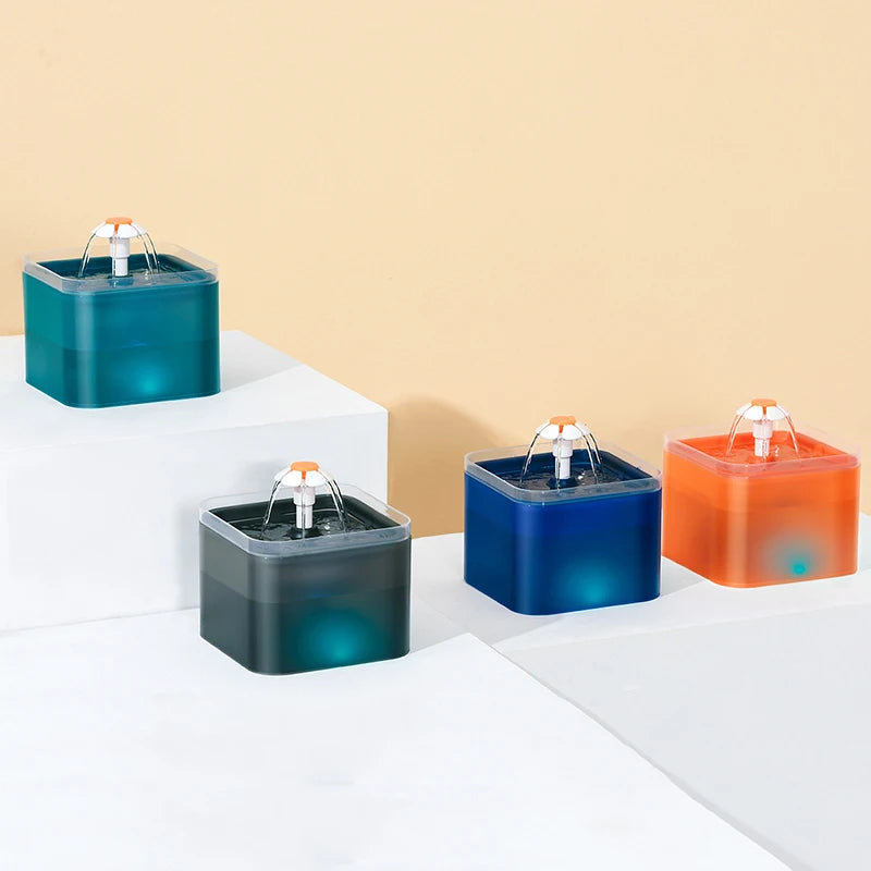 Electronic Pet Water Dispenser Automatic Pet Drinking Feeder Cat Water Fountain LED Water Level Display Cat Products