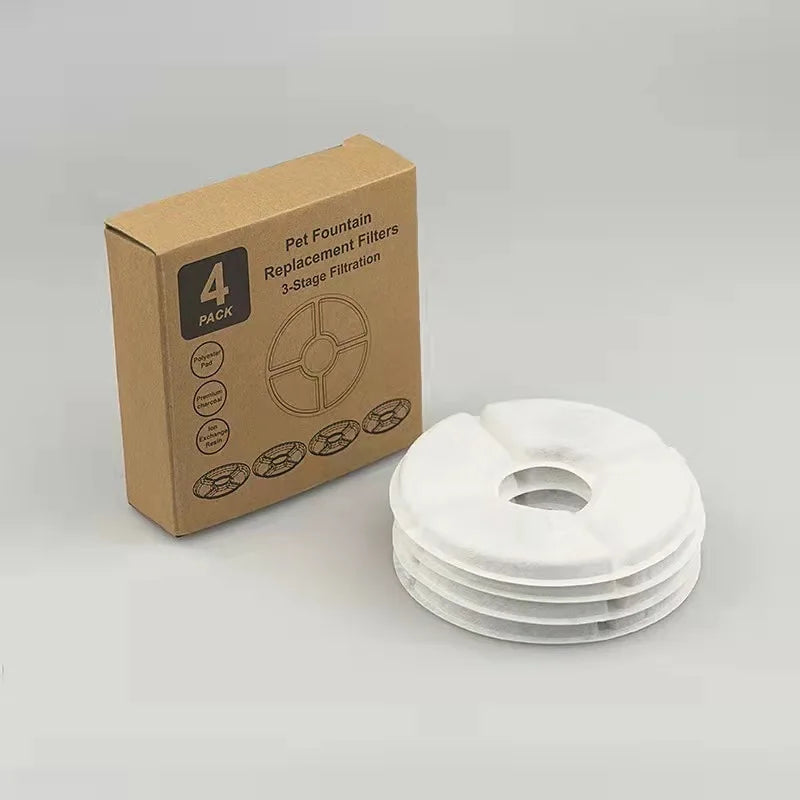 Replacement Activated Carbon Filter for Cat Water Fountain Pet Water Dispenser Replacement Filters Manufactured by Brand Name