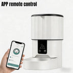 4L/135oz Automatic Pet Feeder for Cats Timed and Quantitative Intelligent Pet Food Dispenser WIFI Remote Control Feeding Machine
