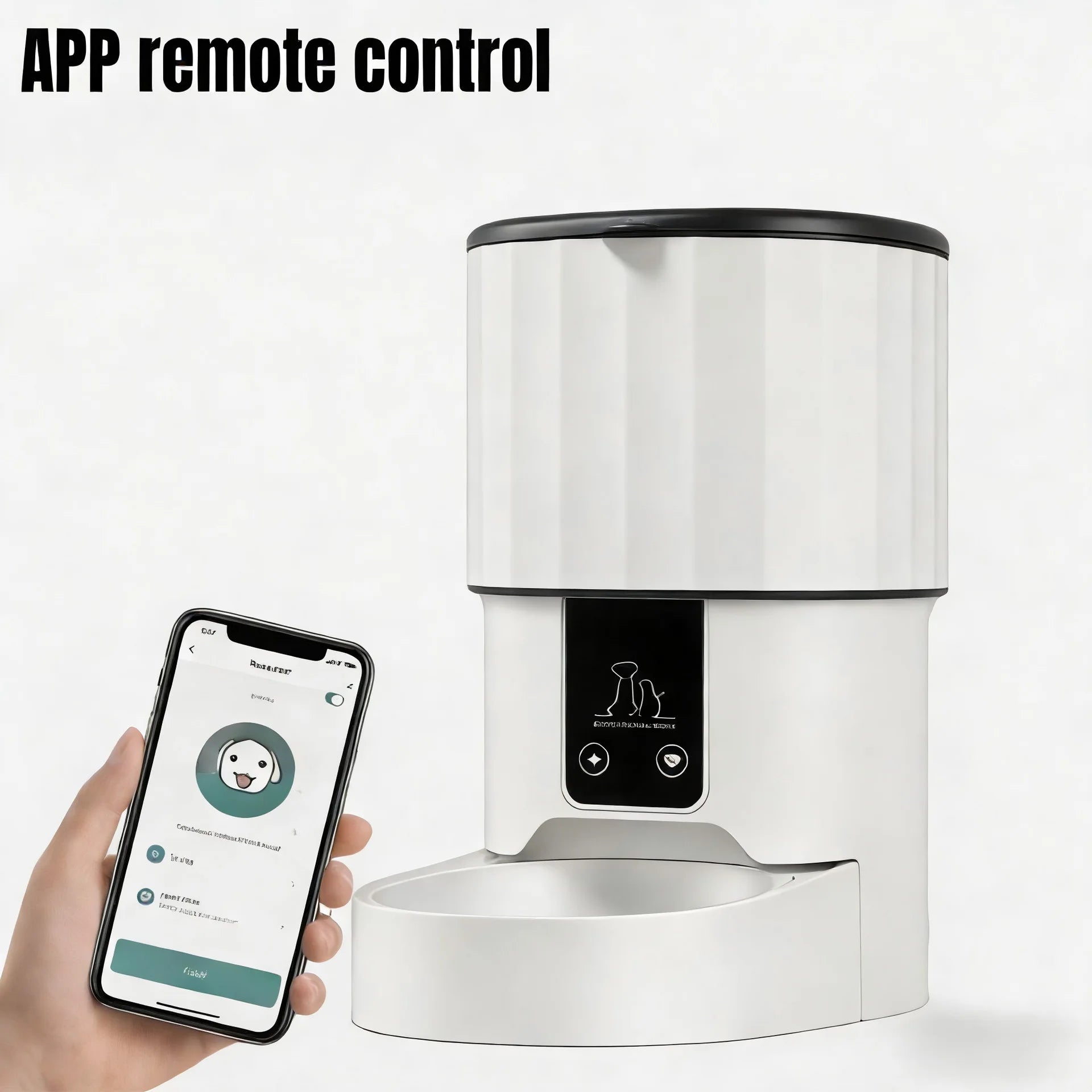 4L/135oz Automatic Pet Feeder for Cats Timed and Quantitative Intelligent Pet Food Dispenser WIFI Remote Control Feeding Machine
