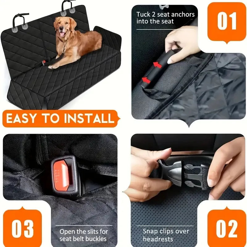 Custom Oxford Dog Car Seat Cover SUV Truck Back Seat Extender Dog Hammock Car Bed Cover for Comfortable Travel