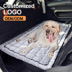 Backseat Pet Bed Mat Plaid Dog Car Back Seat Covers for Loveseat Non-Slip Travel Dog Bed Custom for Backseat