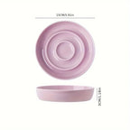 Ceramic Slow Feeder Bowl Basic Bowls for Healthy Eating Protects Cervical Spine Non-Tip Design for Kittens for Small Dog Breeds
