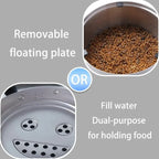 3L Stainless Steel No Spill Water Bowl for Dogs Non-Slip Slow Dog Bowl Water Feeder Dispenser for Medium Large Dogs