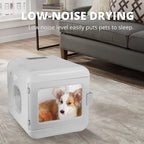 Electronic Pet Dog Hair Dryer Box Quiet Cat Hair Dryer 60L Fast Drying Blower Intelligent Control Adjustable 360 Degree Wind