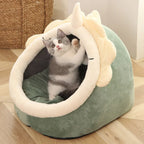 Winter Warm Cat Bed Pet House Cozy Kitten Lounger Cushion Cats House Tent Soft Small Dog Beds Washable Cat Cave Pet Supplies