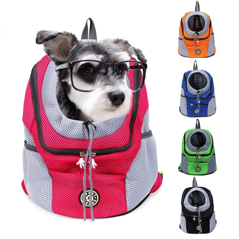 Pet Dog Carrier Bag Carrier for Dogs Backpack Out Double Shoulder Portable Travel Backpack Outdoor Dog Carrier Bag Travel Set
