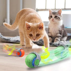Speedy Tail Cat Toy Smart Cat Toy Ball Rolling Ball Pet Decompression Automatic Moving Interactive Cat Balls Toy