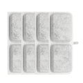 4PCS Automatic Cat Water Fountain Replacement Filters with Activated Carbon & Non-Woven Fabric Strainer Systems Easy to Clean