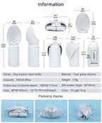 Portable Outdoor Travel Foldable Dog Water Bottle and Water Bowl Pet Dog Water Dispenser Supplies Pet Bowls & Feeders Dog Bowls