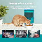4L Large Capacity Automatic Pet Feeder Smart Food Dispenser with APP Control Voice Playback Dog Feeder for Dog and Cat