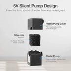 Water Pump Pet Cat Water Fountain Motor Accessories Replacement for Ceramic Cat Drinking Bowl Water Dispenser