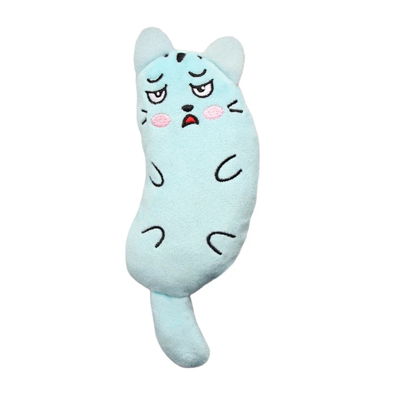 Teeth Grinding Catnip Cat Toys Funny Interactive Plush Toy Interactive Bite Resistant Cat Chew Toy Cat Kitten Entertaining