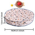 Rechargeable Electric Indoor Interactive Cat Toy Kitten Motion-Activated Hide Seek Toy with Plastic Hiding Cover Exercise Toy