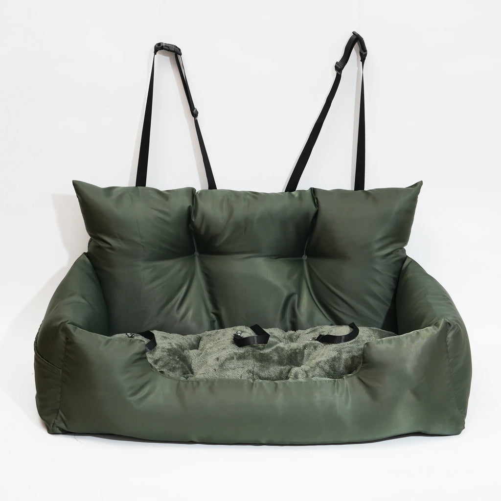 Customized Luxury Dog Car Seat Waterproof Travel Bolster for Medium to Large Dogs Summer Car Back Seat Bed with LOGO Dog Beds