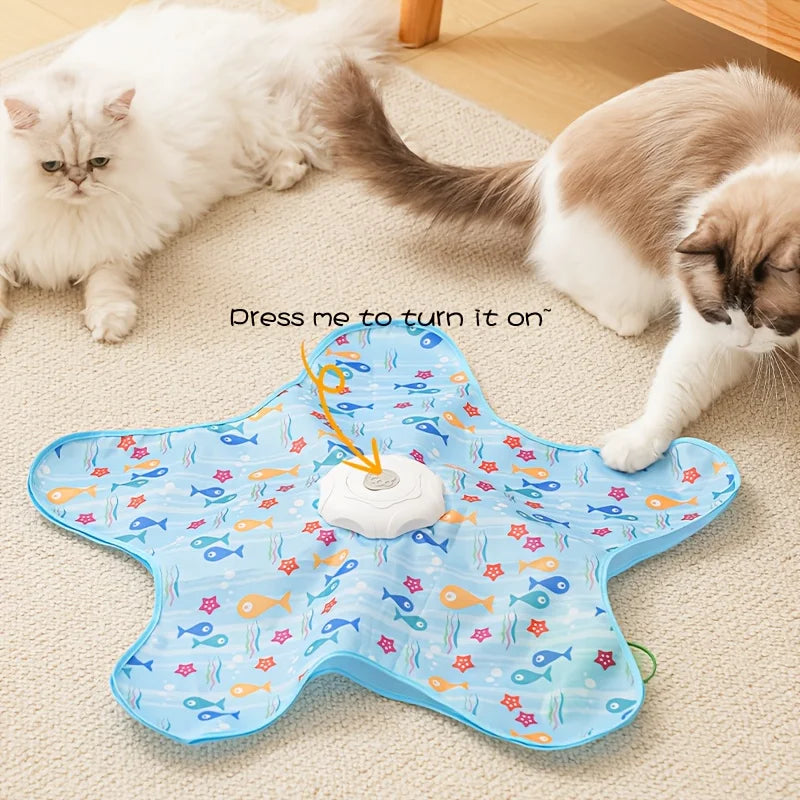 Automatic Wireless Smart Cat Toy Set Bite-Resistant Silent Super Motor 360 Degree Smart Sensor Rotation Anti-Boredom for Cats