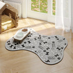 Wholesale Silicone Pet Bowls Mat Non Slip Pet Food Mat Dog Cat Square Bone Shaped Pet Feeding Mat