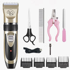 Electronic Pet Hair Trimmer Rechargeable Low-noise Dog Cat Haircut Kit Puppy Blade Cutter Machine Pet Grooming Shaver Scissor