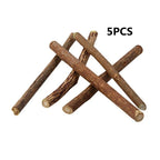 Fashionable Wood Molar Toothpaste Stick Natural Catnip Fruit Silvervine Cat Snacks for Pet Cat Teeth Cleaning Products