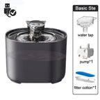 2.2L Automatic Cat Water Fountain Plastic Pet Water Dispenser with Recirculating Filtration System Cat Water Bowl