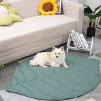 Decorative 3D Leaves Shaped Pet Blanket Cushion Household Cat Dog Blanket Soft Cooling Dog Mat Blankets for Dog Bed Couch Sofa