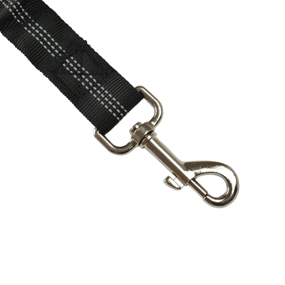 Adjustable Reflective Nylon Dog Car Seat Belt Durable Elastic Puppy Travel Safety Rope for Small Large Dog Belts Custom OEM ODM