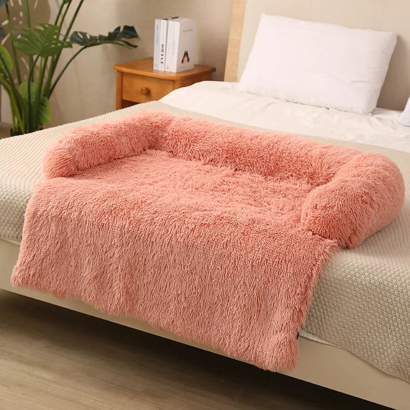 Detachable Pet Sofa Protector Washable Large Dog Bed Calming Bed for Large Dogs Pad Blanket Winter Warm Cat Bed Mat Couches