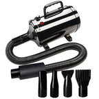 Dog Hair Dryer 3.2HP Stepless Adjustable Speed Pet Grooming Dryer High Velocity Pet Hair Dryer for Dogs with 4 Different Nozzles
