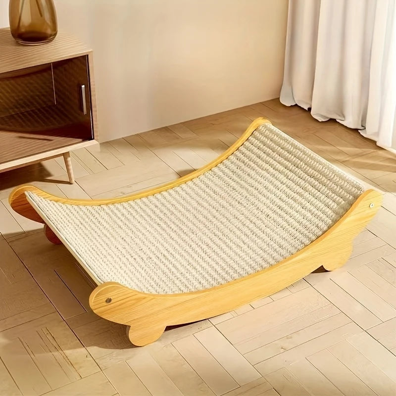 Deluxe Sisal Cat Bed Cat Scratch Board Detachable Washable Comfortable Pet Hammock for Cats Toys Pet Accessories