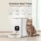 4L Automatic Dog Feeders Timed Button/APP Control Smart Pet Feeder for Cat Dogs with Voice Recorder Dog Dry Food Dispenser